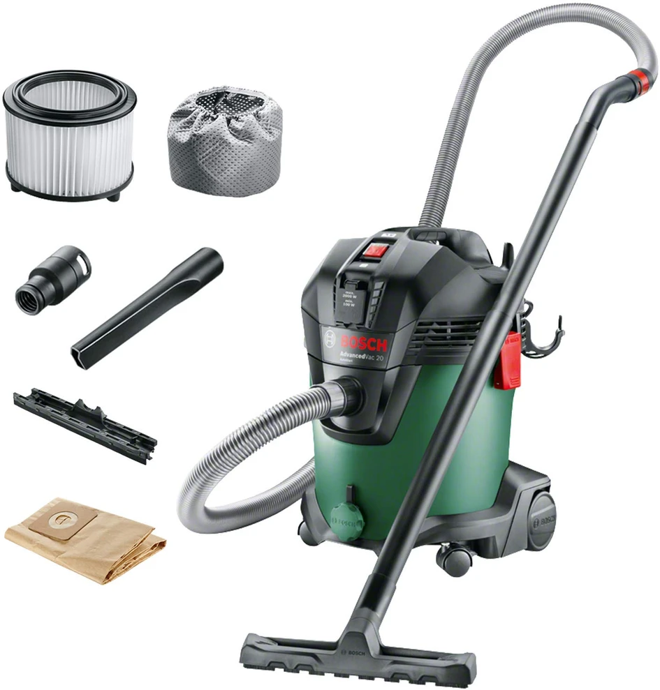 Bosch sauso ir drėgnos siurbimo siurblys AdvancedVac 20