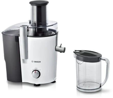 Sulčiaspaudė Juicer | Bosch | MES25A0 | Type Centrifugal juicer | Juodas/Baltas | 700 W | Extra large fruit input | Greičių skaičius 2