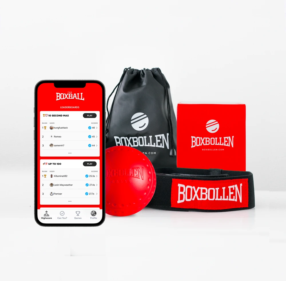 „Boxbollen“ – pilnas „Boxbollen“ rinkinys su programėlės licencija – raudonas