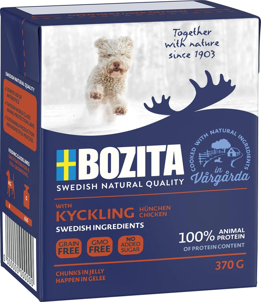 BOZITA Wet dog food Chunks in jelly vištiena 370 g