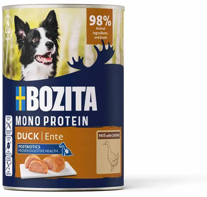 Bozita - šunų pašteto mišrios dėžutės 400g x 12