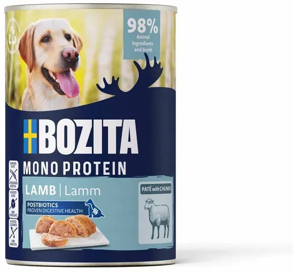 Bozita - šunų pašteto mišrios dėžutės 400g x 12