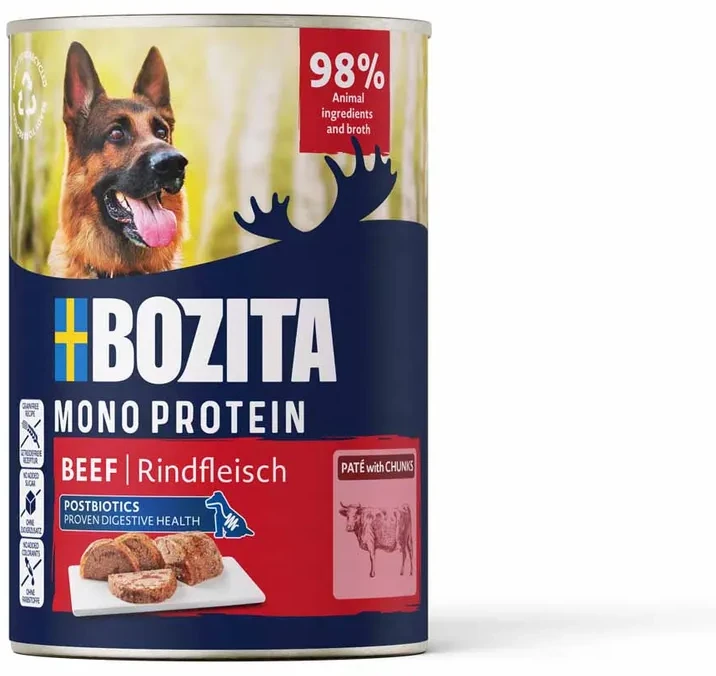 Bozita - šunų pašteto mišrios dėžutės 400g x 12