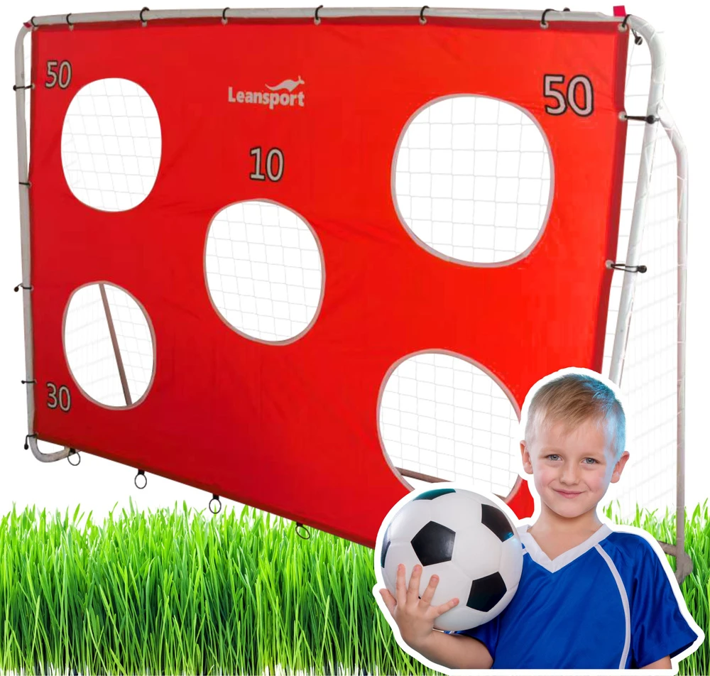 Lean Toys Futbolo Vartai su Taikiniu 213x152x75cm