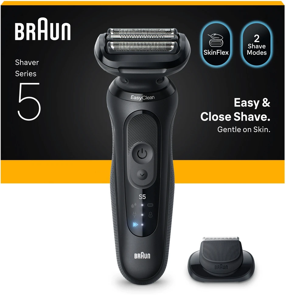 Barzdaskutė Braun Series 5 52-N1200S, li-ion, juoda