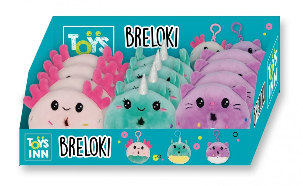 Stnux Pakabutis Pliušinių spurgų raktų pakabukų rinkinys, 12 vnt.
