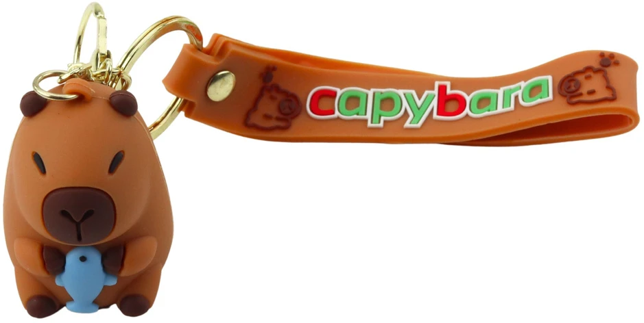 Lean Toys Pakabukas raktams silikoninis bebras su delfinu
