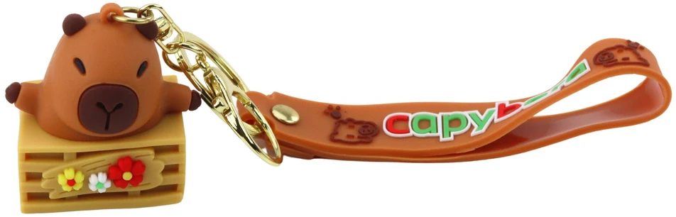 Lean Toys Pakabukas raktams silikoninis bebras su delfinu