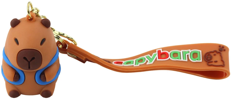 Lean Toys Pakabukas raktams silikoninis bebras su delfinu