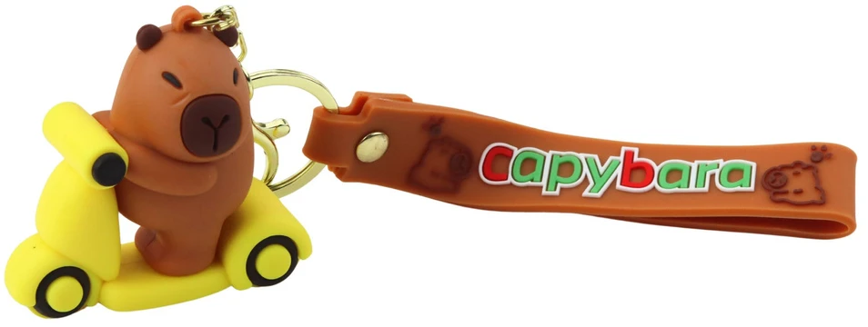 Lean Toys Pakabukas raktams silikoninis bebras su delfinu