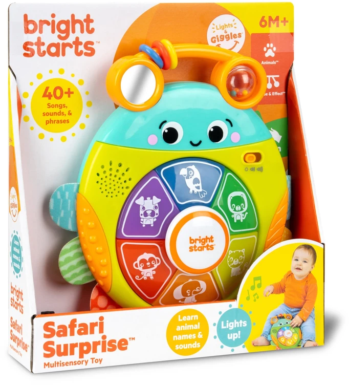 Bright Stars „Bright Starts“ – daugiasensorinis žaislas „Safari Surprise™“ (BS-17161)