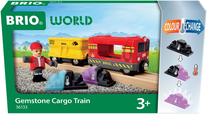 Ravensburger BRIO - Brangakmenių krovininis traukinys (36133)