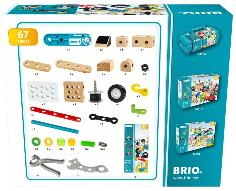 BRIO Builder atbulinės eigos variklis – 67 dalys (34595)