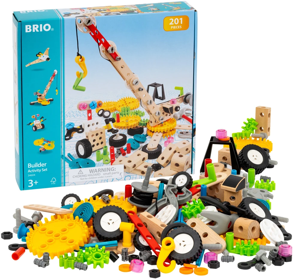 Brio geležinkelis BRIO konstruktorius statybininkų veiklos rinkinys, 34604