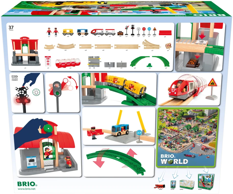 BRIO - Centrinės stoties rinkinys (33989)