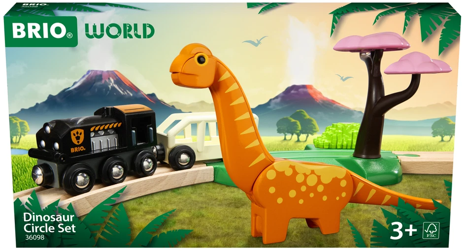 BRIO dinozaurų rinkinys apskritime, 36098