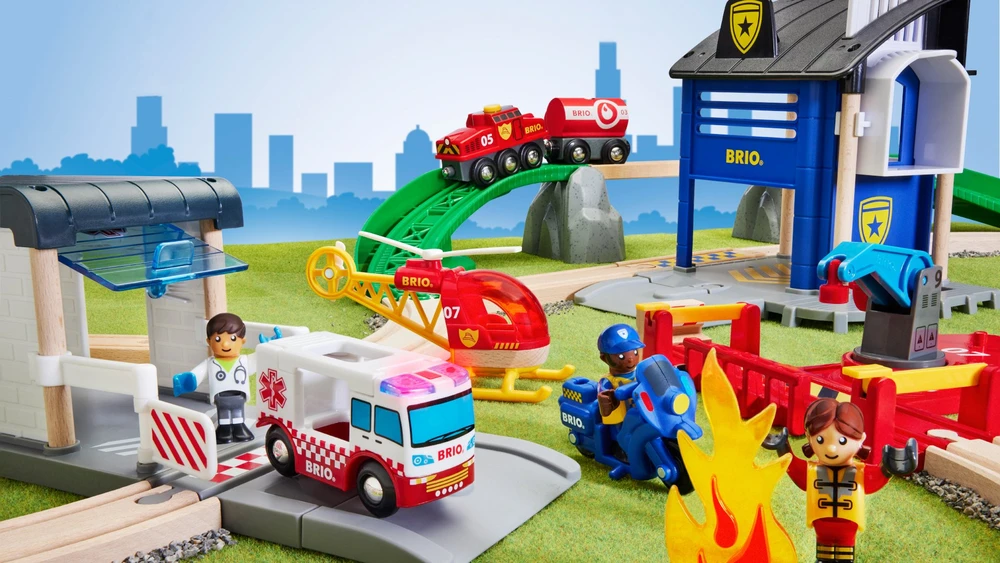 Ravensburger BRIO traukinio bėgių rinkinys Rescue Team 36025