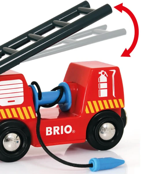 Ravensburger BRIO - Gelbėjimo ugniagesių traukinys (33844)