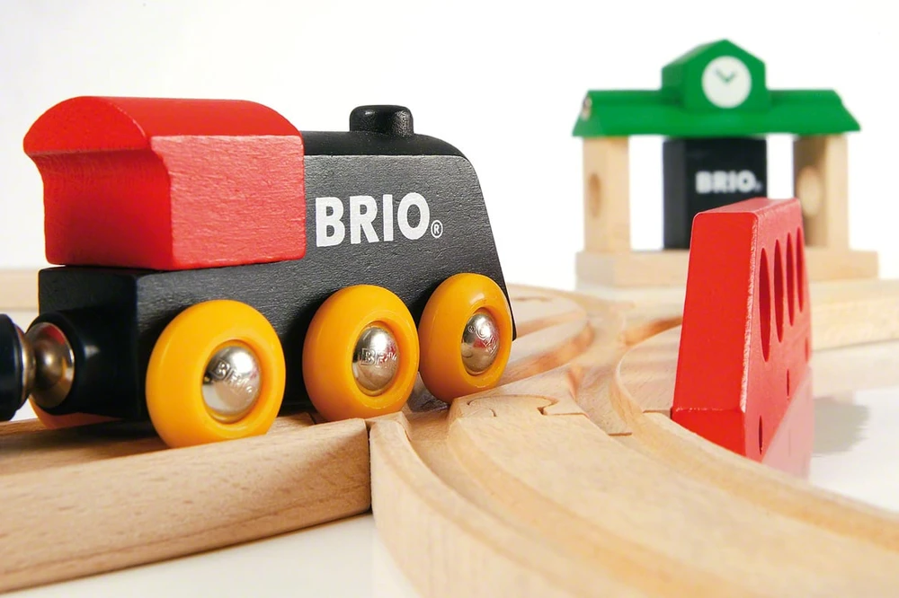 Brio Railway BRIO traukinių rinkinys medinis, 8 dalys, 33028