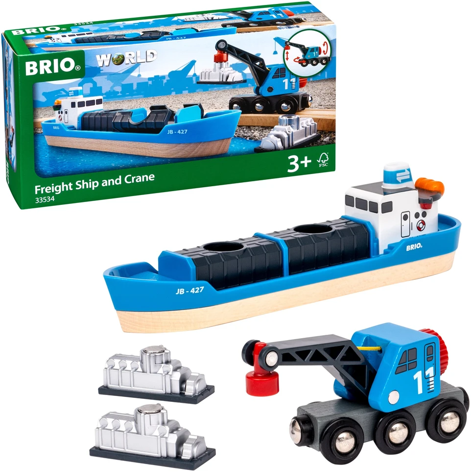 BRIO - Krovininis laivas ir kranas (33534)