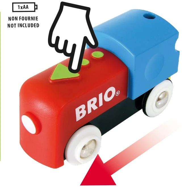 BRIO - Mano pirmasis geležinkelio baterijomis maitinamas traukinių rinkinys (33710)