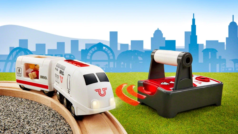 Ravensburger BRIO RAILWAY RC Valdomas kelionių traukinys, 33510