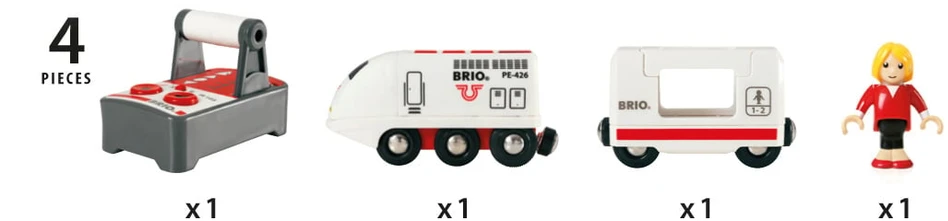 Ravensburger BRIO RAILWAY RC Valdomas kelionių traukinys, 33510
