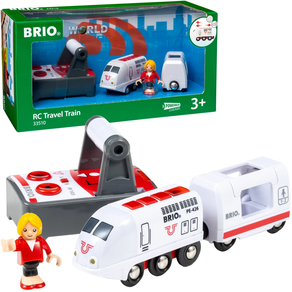 Ravensburger BRIO RAILWAY RC Valdomas kelionių traukinys, 33510
