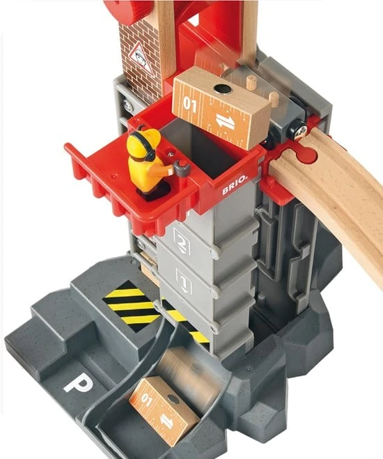 Ravensburger BRIO - Pakėlimo ir pakrovimo sandėlio rinkinys (33887)