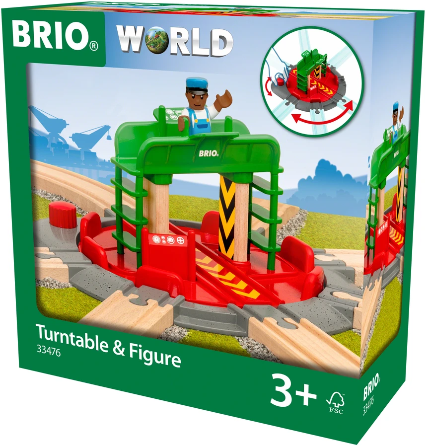 Konstruktorius BRIO World Turntable & Figure 33476