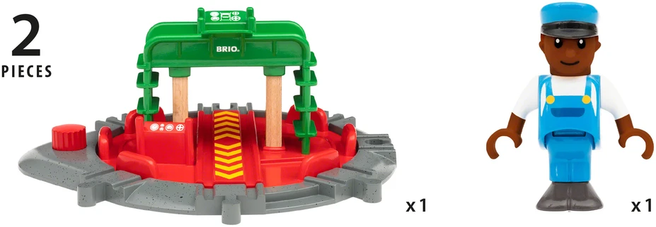 Konstruktorius BRIO World Turntable & Figure 33476