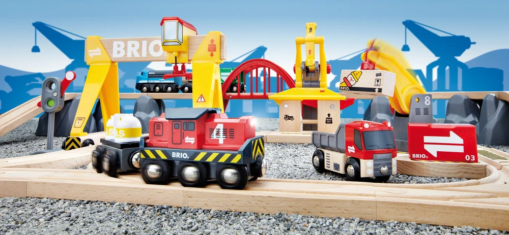 Brio Railway Brio rinkinys su traukinio bėgiais Railway deluxe, 33097