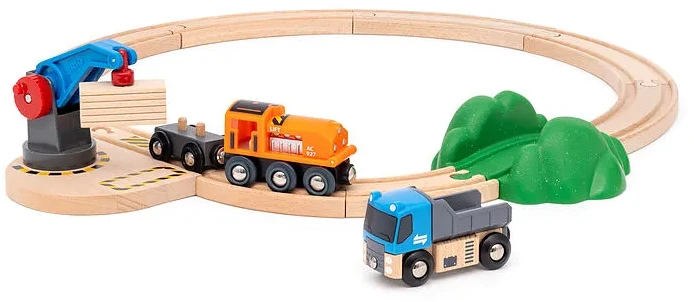 Ravensburger BRIO WORLD Geležinkelio rinkinys su keltuvu