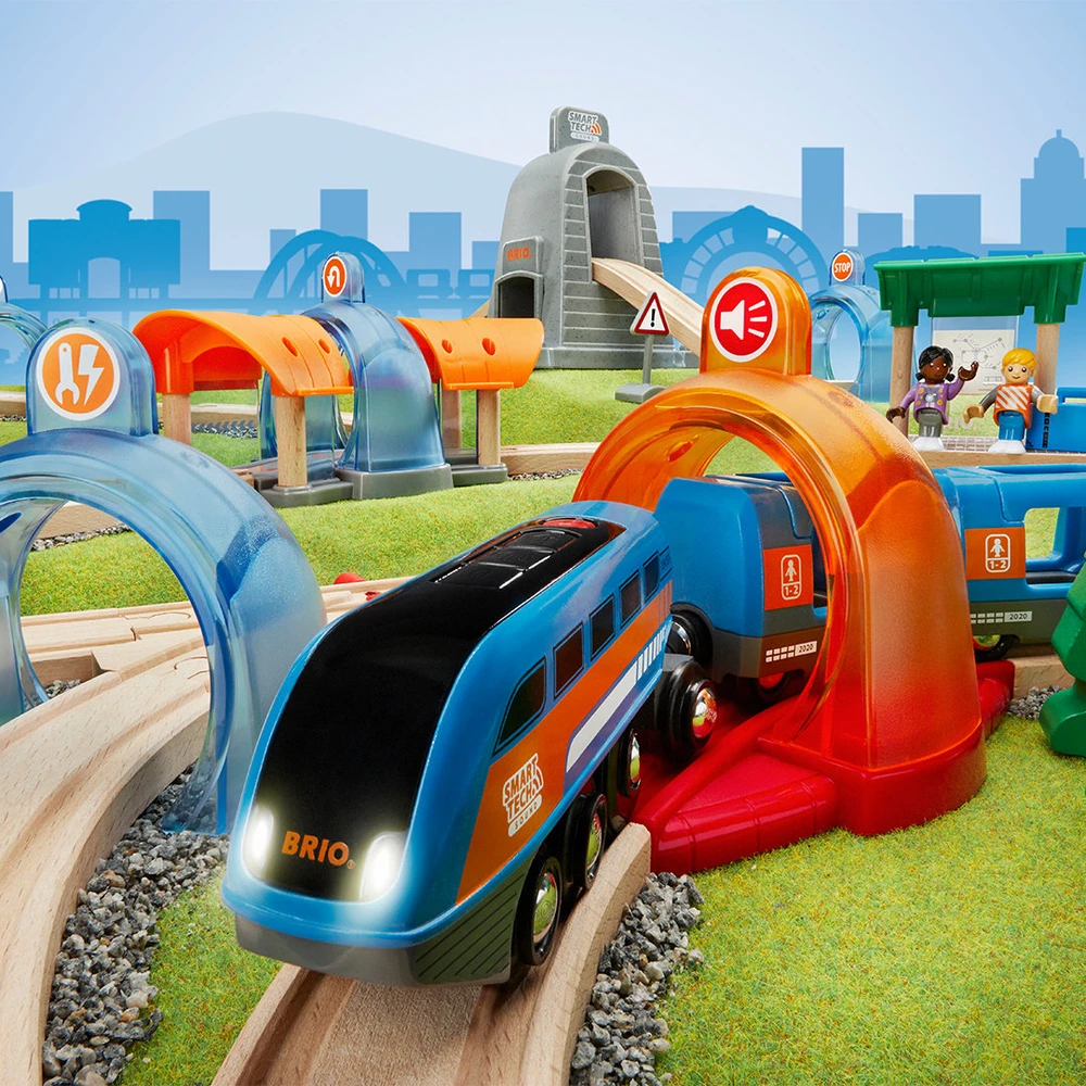 Brio Railway BRIO traukinio bėgių rinkinys Smart Tech Deluxe, 33972