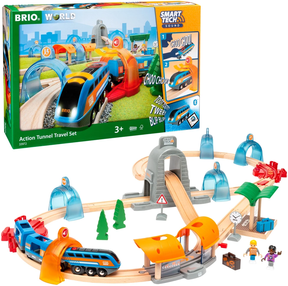 Brio Railway BRIO traukinio bėgių rinkinys Smart Tech Deluxe, 33972