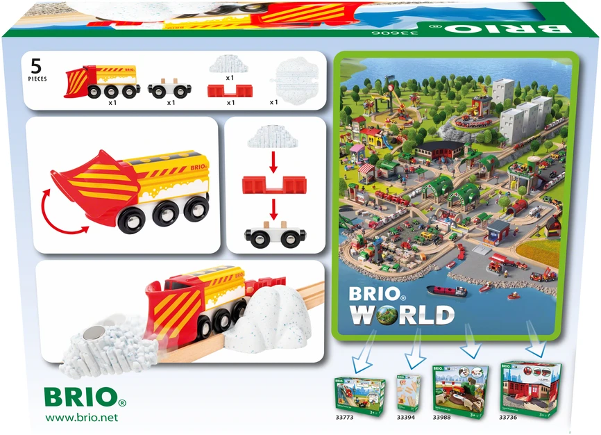 BRIO - Traukinys su sniego valytuvu (33606)