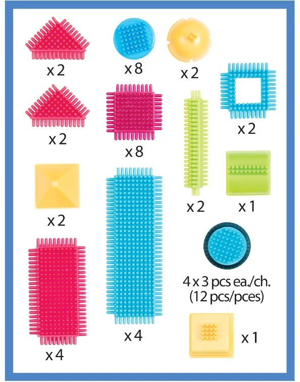 Bristle Blocks - 50 vnt. kibire - (703068)