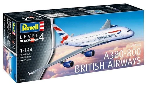 Revell Airbus A380-800 British Airways 1/144 plastikinis modelis