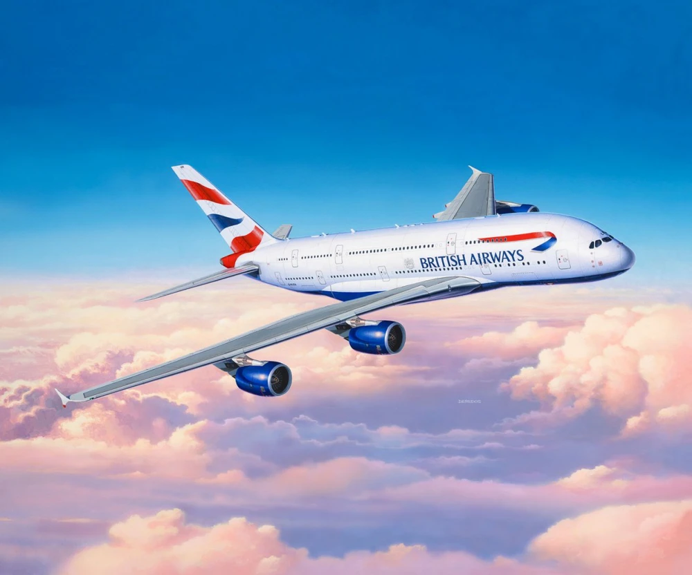 Revell Airbus A380-800 British Airways 1/144 plastikinis modelis