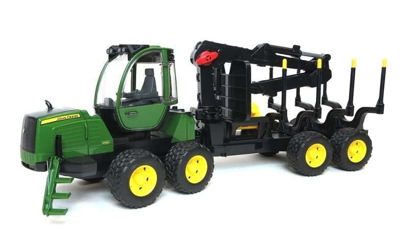 Bruder John Deere 1210e krautuvas su griebtuvu