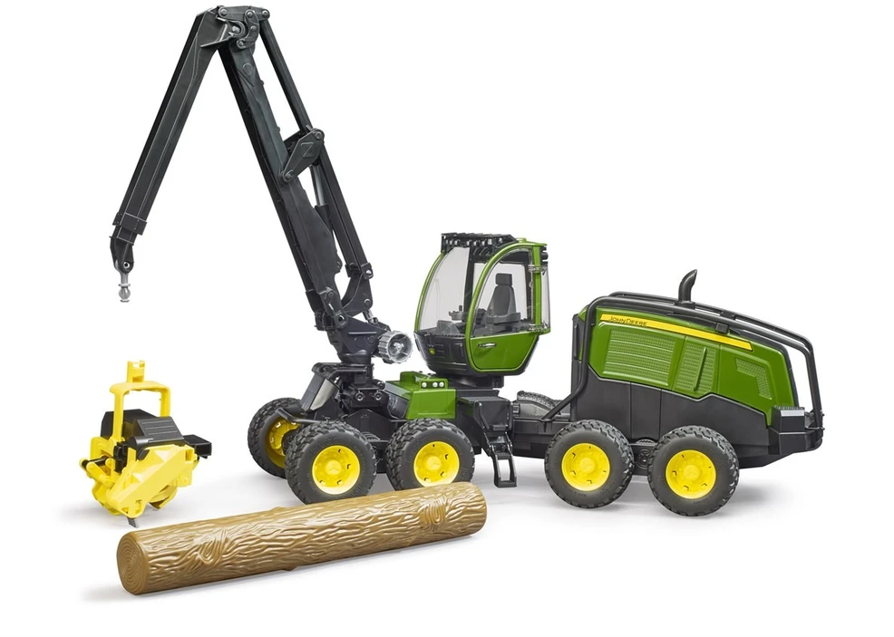 Bruder John Deere 1270g kombainas su medžio šaka