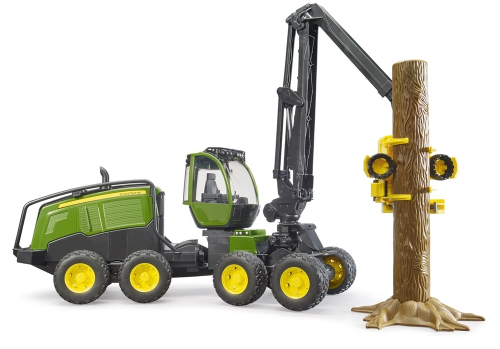 Bruder John Deere 1270g kombainas su medžio šaka
