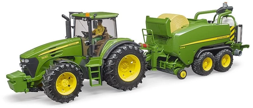 Traktoriaus su priedais Bruder John Deere
