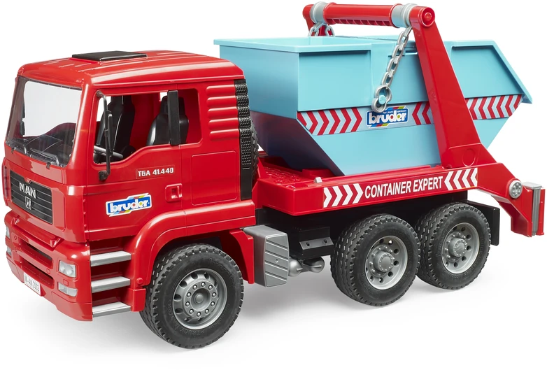 BRUDER konteinerių sunkvežimis MAN TGA Skip Container Truck, 02741