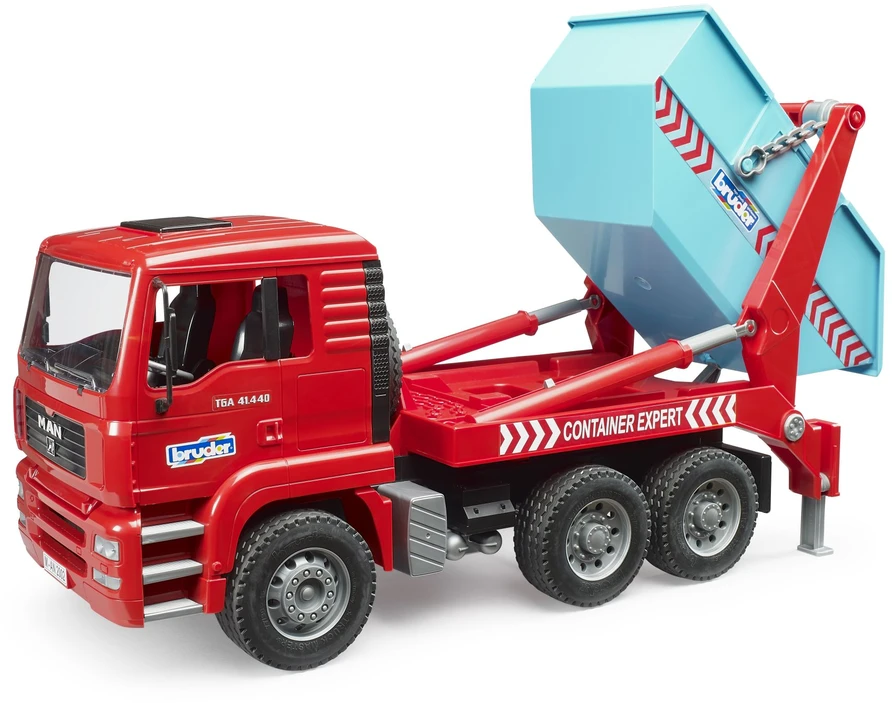 BRUDER konteinerių sunkvežimis MAN TGA Skip Container Truck, 02741