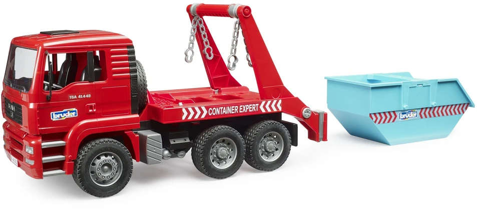 BRUDER konteinerių sunkvežimis MAN TGA Skip Container Truck, 02741