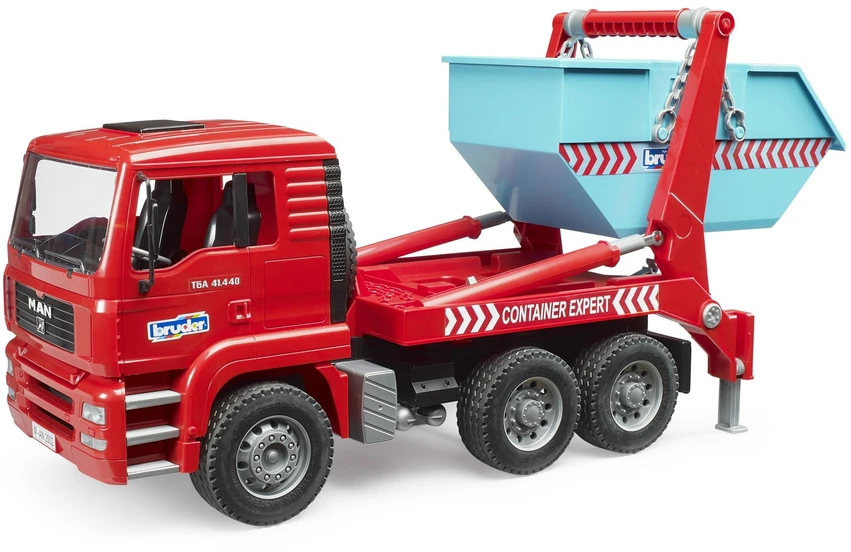 BRUDER konteinerių sunkvežimis MAN TGA Skip Container Truck, 02741