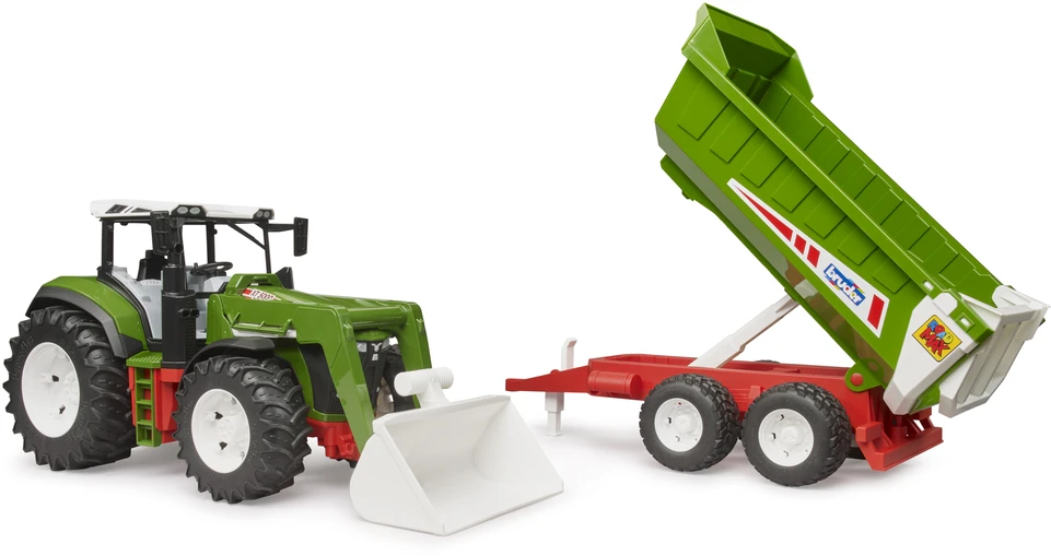 Bruder - Roadmax traktorius su priekiniu krautuvu ir galiniu savivarčiu (03452)