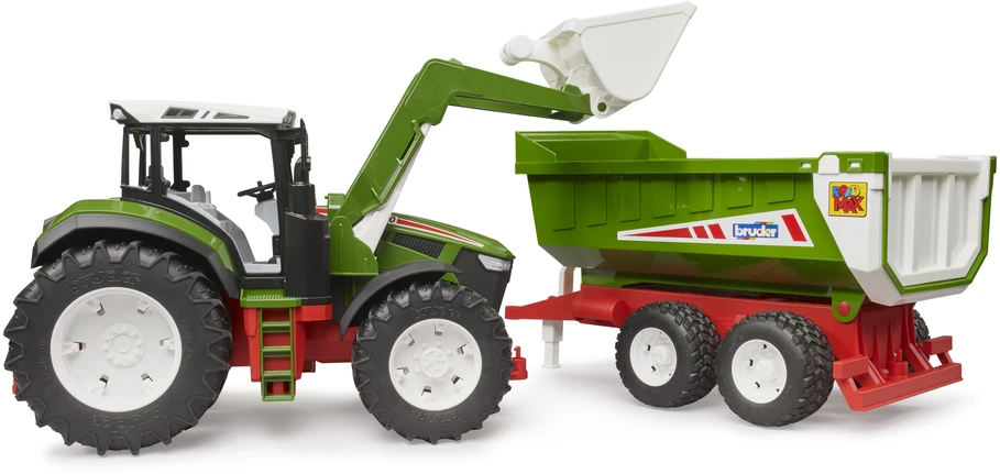 Bruder - Roadmax traktorius su priekiniu krautuvu ir galiniu savivarčiu (03452)