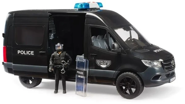 Bruder Policijos automobilis MB Sprinter su policininko figūrėle